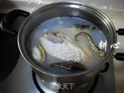 Make Abalone chicken soup step 2