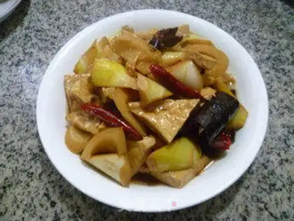 Make Tofu dry-burn thunder step 11