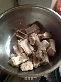 Make Frozen ice cream ribs step 0