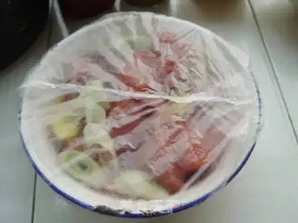 Make Honey sauce and roast meat step 7