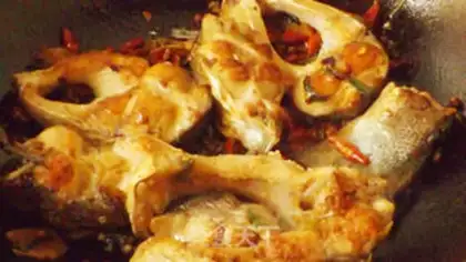 Make Dry-burn fish step 4