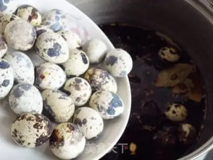 Make Five quail eggs step 7