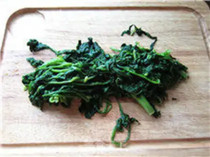 Make Spinach box step 4