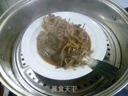 Make Steamed rubber fish step 11