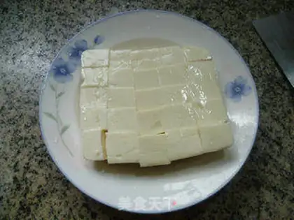 Make Crayfish tofu step 4
