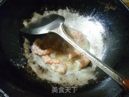 Make Crayfish tofu step 5