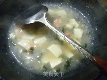 Make Crayfish tofu step 8