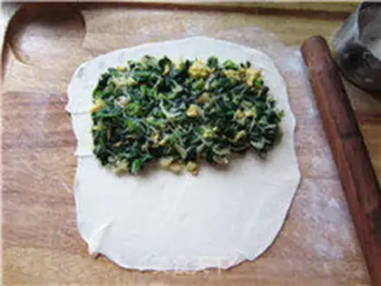 Make Spinach box step 17