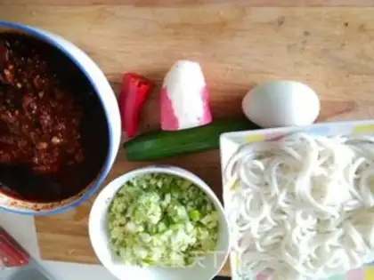 Make Spicy rice powder step 0
