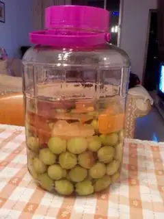 Make Green plum wine step 7