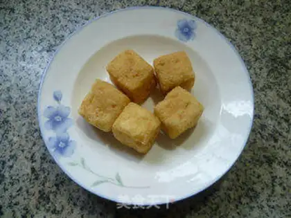 Make Tofu fried liver step 1