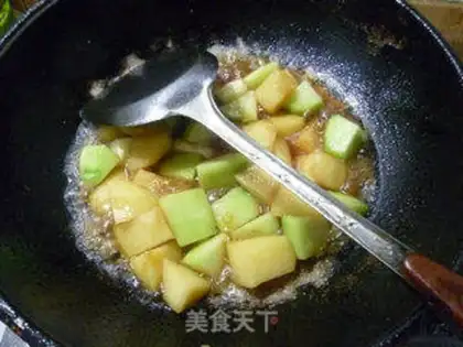 Make Potato-burning melon step 12