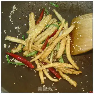 Make Seafood mushroom sesame sticks step 7