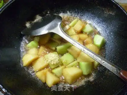 Make Potato-burning melon step 13