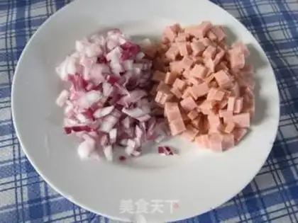 Make Cheese cream om eggs step 1