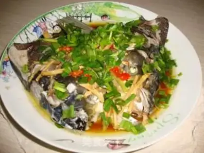 Make Tea and steam fish heads step 4