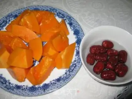 Make Cook papaya date milk step 1
