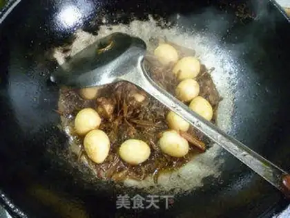 Make Scrambled quail eggs step 9