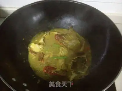 Make Curry crabs step 4