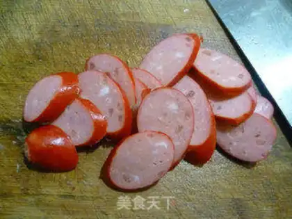 Make Cream sprouts and red sausages step 6
