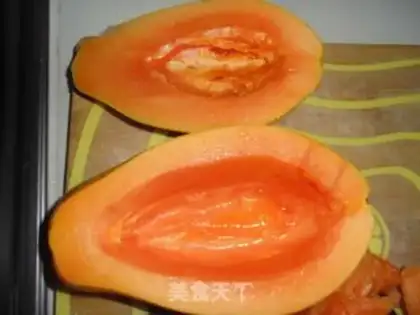 Make Fruit papaya step 1