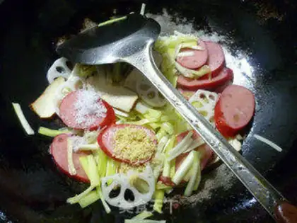 Make Cream sprouts and red sausages step 10