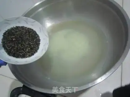 Make Porridge sesame porridge step 6