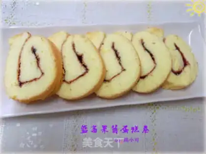Make Blueberry jam cake rolls step 13