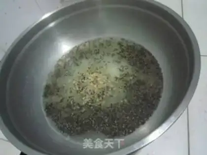 Make Porridge sesame porridge step 7