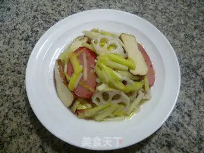 Make Cream sprouts and red sausages step 12