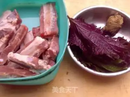 Make violet ribs step 0