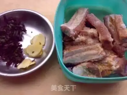 Make violet ribs step 1
