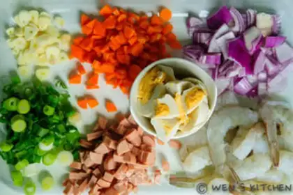 Make Shrimp rice step 0