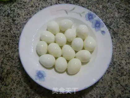 Make The quail egg enema step 1