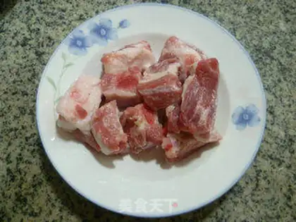 Make The lambtail hog bowel soup step 1