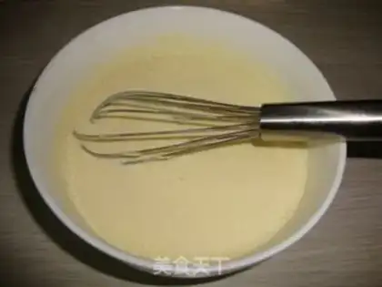 Make Milk and egg cream step 1