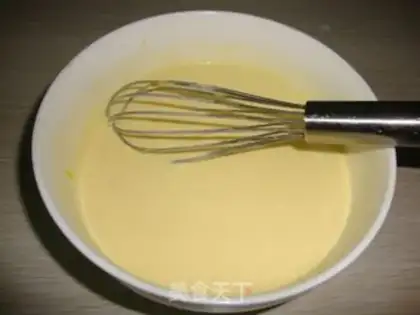 Make Milk and egg cream step 2