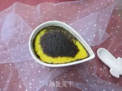 Make Black sesame roast pudding step 12