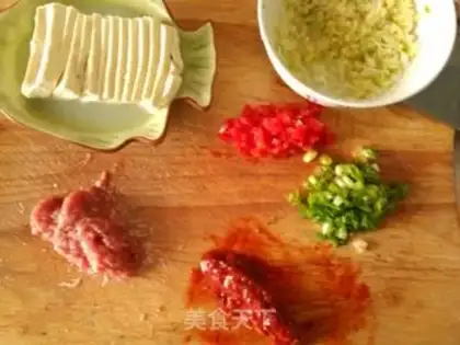 Make Meat and tofu step 1