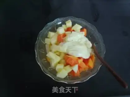 Make Cream fruit salad step 1