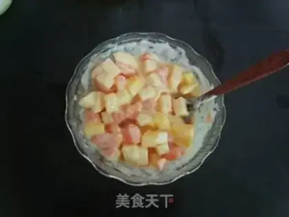 Make Cream fruit salad step 2