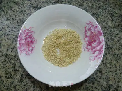 Make White sesame fried Japanese pumpkins step 5