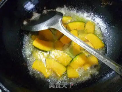 Make White sesame fried Japanese pumpkins step 7