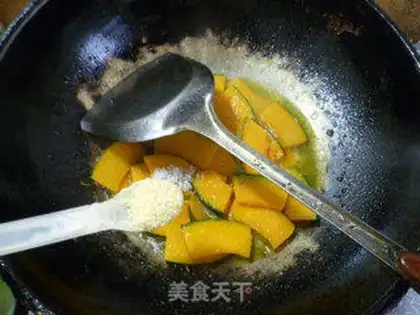 Make White sesame fried Japanese pumpkins step 9