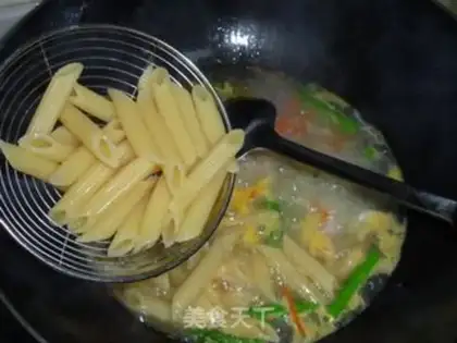 Make Shrimp pasta soup step 6