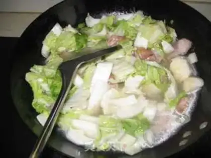 Make Frozen tofu cabbage step 3