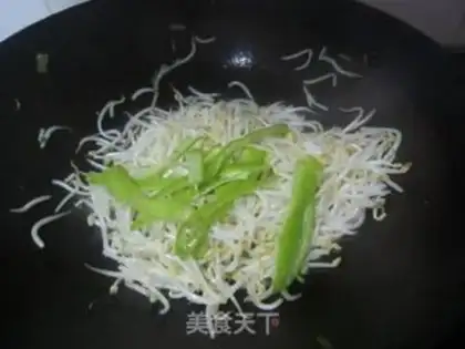 Make Clear the green bean bud step 4