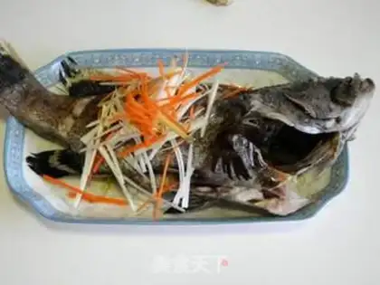 Make Steamed plaster fish step 8