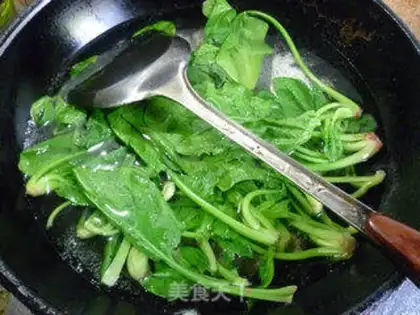 Make The spinach is on fire step 5