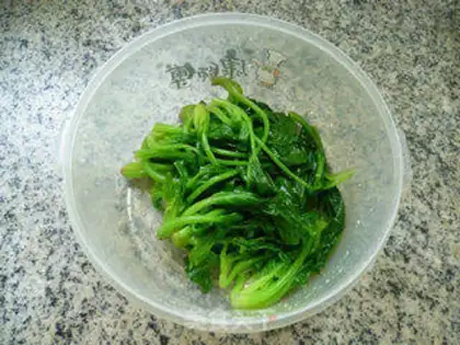 Make The spinach is on fire step 7